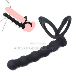 Double Point Ring Silicone Beaded Anal Plug Locking Ring Butt Plug