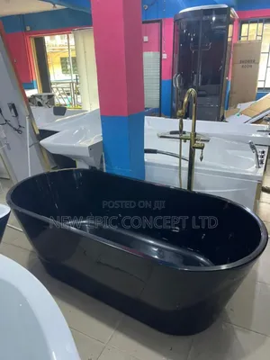 England Black Acrylic Bathtub