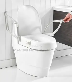 Raised Toilet Frame With Arm Rest and Adjustable Legs in Nigeria by Sc