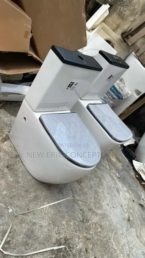 High Quality England Black And White Color Toilet With Basin