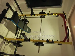 Power Cage Rack Machine With Adjustable Bench