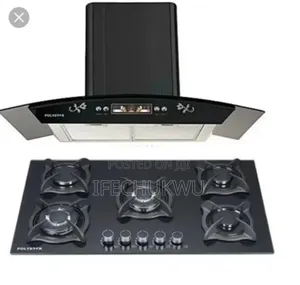 Original Quality Polystar Built-in 5 Gas Cooker Hob Heat Extractor