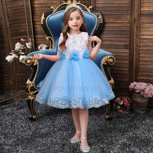 Girls Cinderella Flower Ballgown Dress