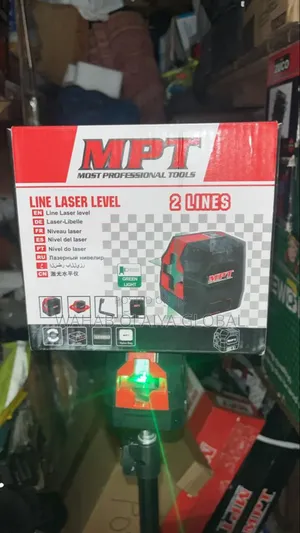 MPT 2line Laser Level With – Green Beam High-Precision Leveling Tool