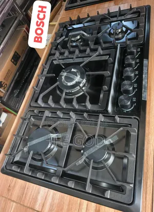 Original High Quality 90cm Inbuilt 5 Burners Black Enamel Gas Cooker