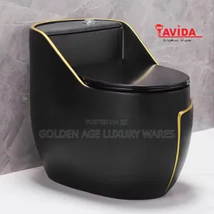 Black With Gold Line Executive Wc