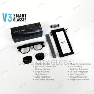 W3 Smart Glass 12mp Camera Picture Video Ai Bt Call Unisex 2 Lens