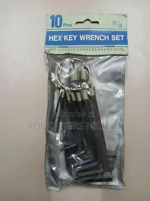 10pc Hex Key Wrench Set