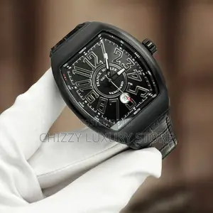 Franck Muller Quality Men Genuine Leather Wristwatch
