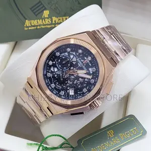 Audemars Piguet Quality Luxury Chronograph Chain Strap Wristwatch