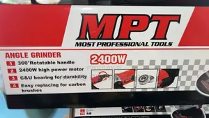 MPT Angle Grinder 2400w 230mm (9”) – Heavy-Duty Copper Motor