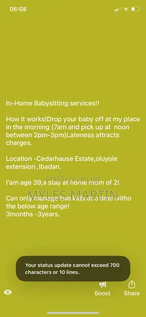 In-Home Babysitting