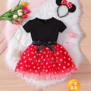 Minnie Mouse Character Polka Dot Dress Ages 6 Months To 7 Years