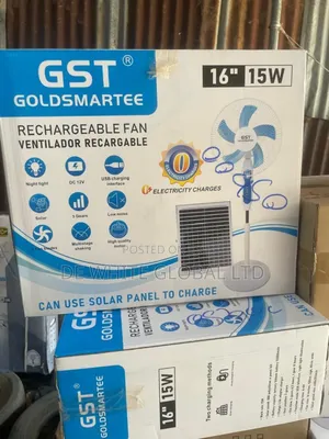 Solar With Panels Fan