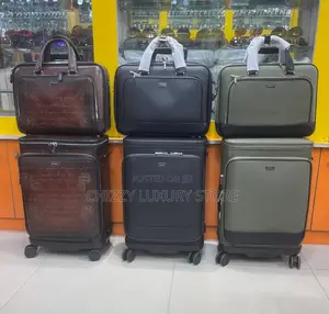 Mont Blanc Quality Luxury Genuine Leather Travel Luggage