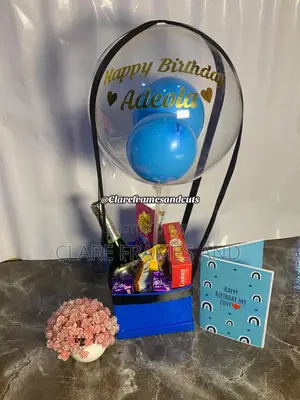 Helium Balloon Treat Box Filled With Goodies