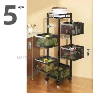 5 Layers Square and Round Shape Organizing Basket