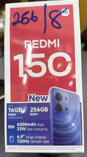New Xiaomi Redmi 15C 4G 256 GB Black