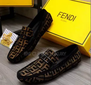 High Quality Luxury Men's Loafers Shoes Fendi Well Branded Package