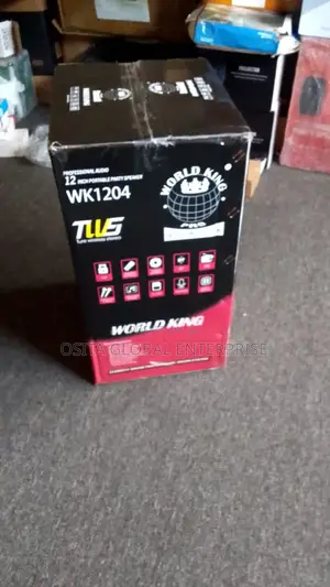 World King WKB Public Address System 12inches Speaker With Double Mic