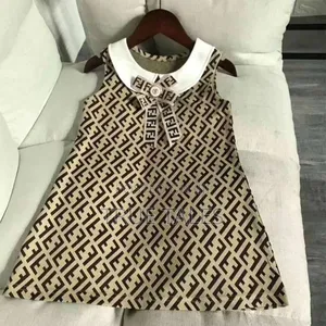 Girls Fendi A Line Cute Dress