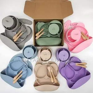 Silicone Children Plate Set