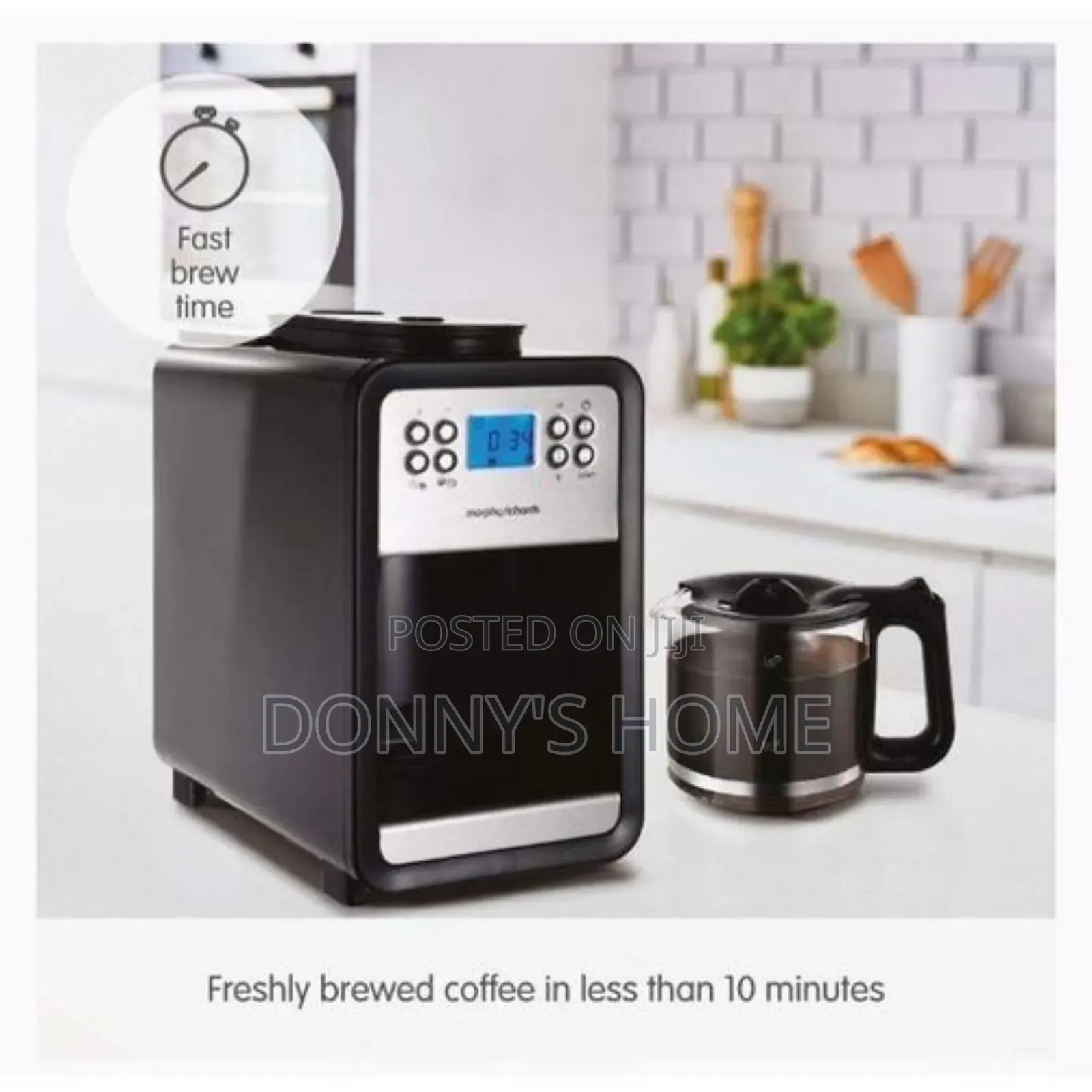 Morphy Richards Grind Brew Bean Cup Filter Coffee Machine