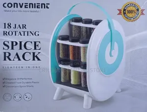 Convenient 18 Jar Rotating Spice Rack