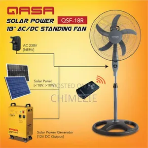 Qasa 18inches Ac/Dc Standing Fan Non Rechargeable
