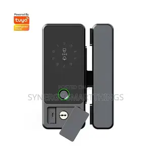 Tuya Smart Wi-Fi Glass Door Lock With Fingerprint, Rf Card and Key