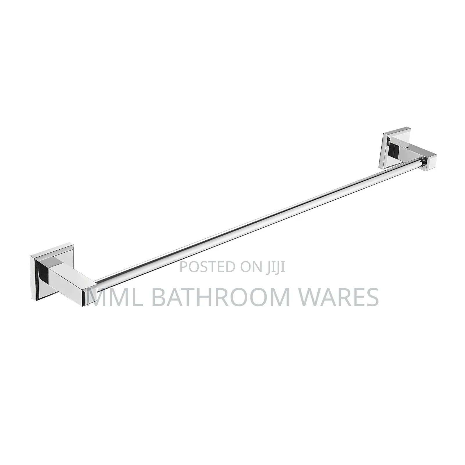 Square Base Chrome Single Towel Hanger