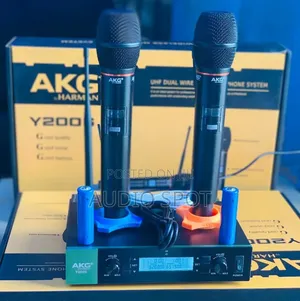 Akg Harman Y-200s Uhf Dual Wireless Microphone System