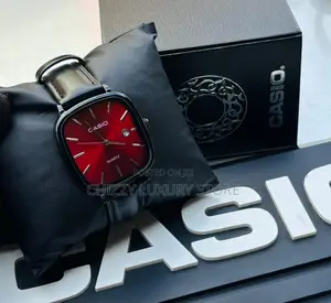 Casio Quality Luxury Men Genuine Leather Wristwatch