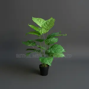 Artificial Taro Plant 80cm – Lush Green Tropical Faux Décor