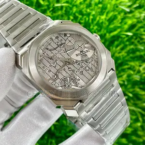 Bvlgari Quality Luxury Men Chain Strap Wristwatch
