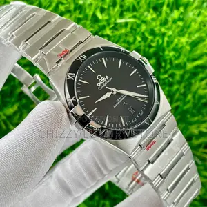 Omega Quality Luxury Men Chain Strap Wristwatch