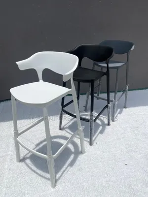 Hard Plastic High Bar Stools 