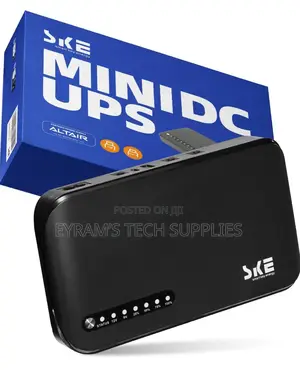 Ske Mini Ups Dc 20kmah Battery Backup Surge Protector