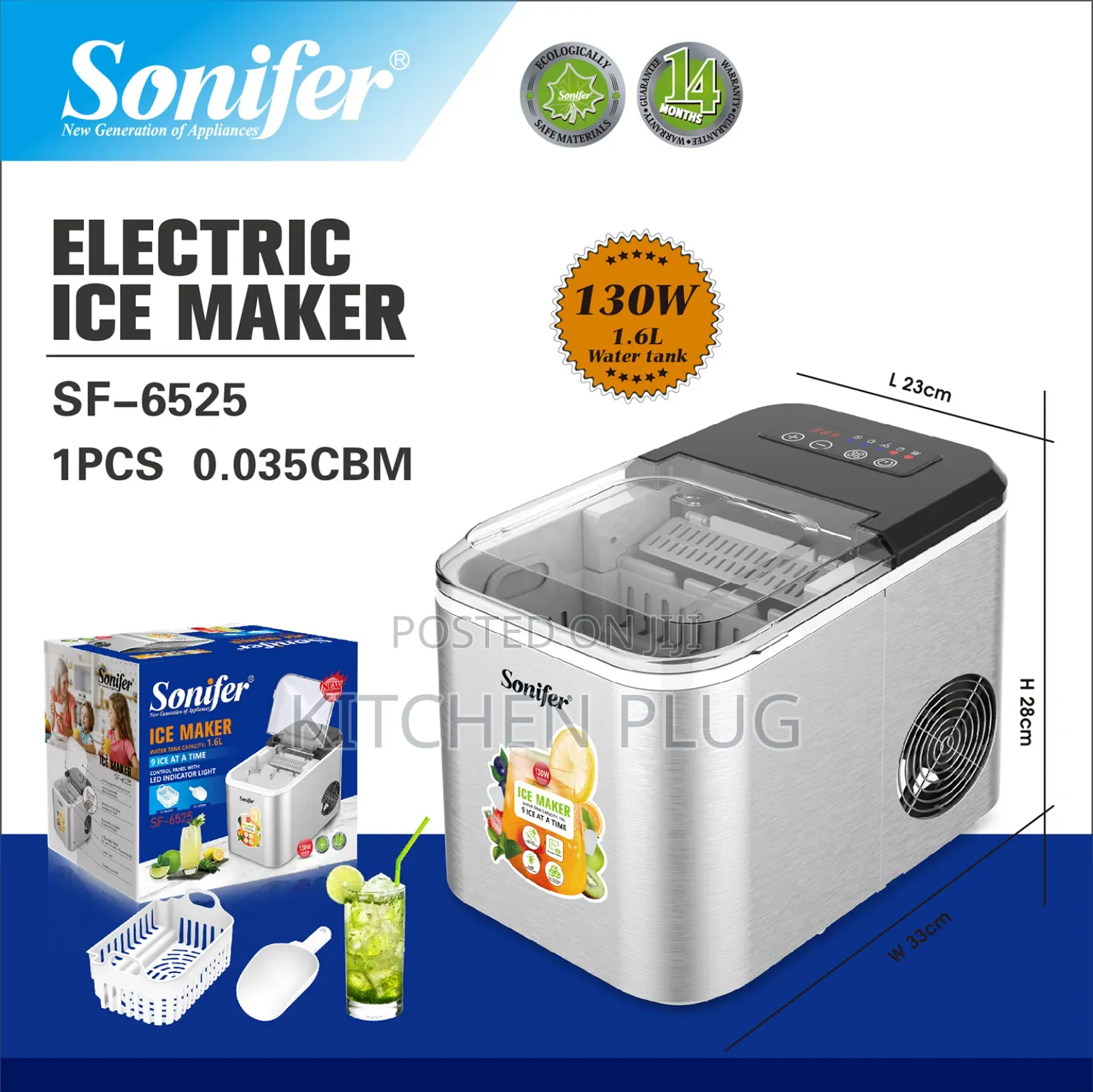 Automatic Electric Clear Mini Ice Maker