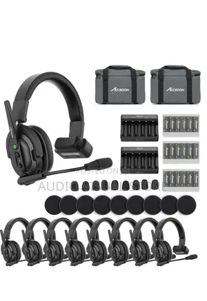 Accsoon Como Wireless Intercom Headset Kit (1 Host, 8 Remotes)