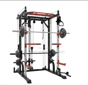 Brand New Multi-Functional Squat Machine + Cable Crossover Squat Rack