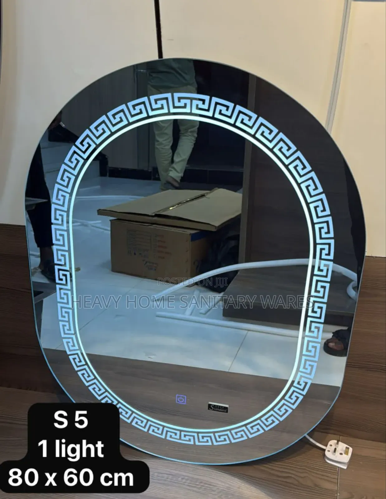 Versace Round Mirror With Lights
