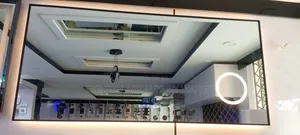 150x70cm Black Frame Mirror With Lights and Bluetooth