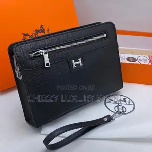 Hermes Quality Luxury Men Genuine Leather Purse