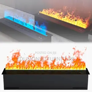 Electric Fireplace With Adjustable Multicolor Flame