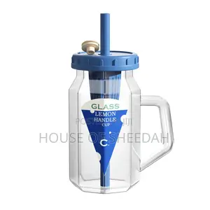 Cocktail Cup With Straw and Handle