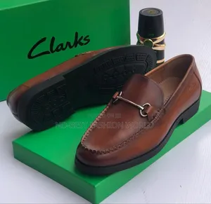 Brown Clark Leather Shoes