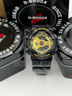 High-Quality G-Shock Black Rubber Strap Quartz Chronograph Watch