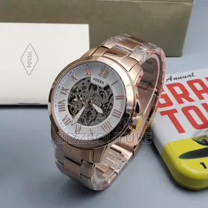 High-Quality Fossil Gold Stainless Steel Mechanical Watch
