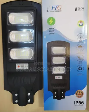 FFG 3-Eyes 300w/200w/100w Solar Street Light–Bright Outdoor Lighting